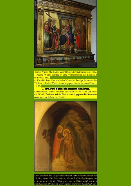 Florenz II - Kunstwanderungen