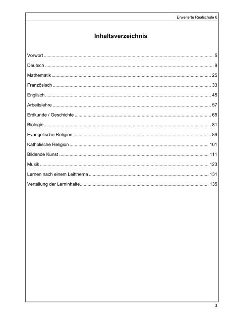 Lehrplan Klasse 6 - Saarland