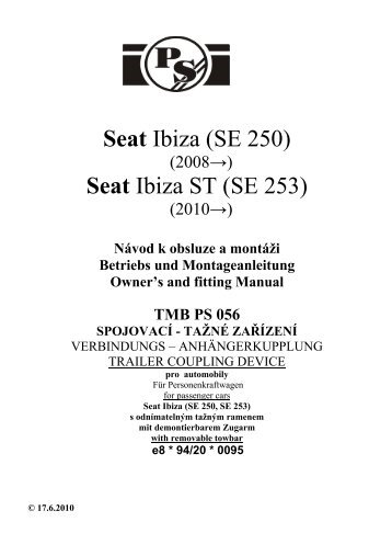 Seat Ibiza (SE 250) Seat Ibiza ST (SE 253)