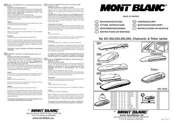 551 552 553 556 555 No 551,552,553,555,556, Chamonix & Triton ...