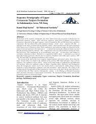 Sequence Stratigraphy of Upper Cretaceous Tanjero Formation in ...