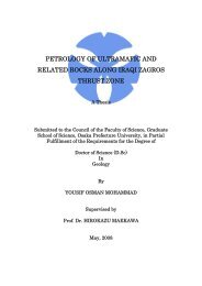 petrology of ultramafic and related rocks along iraqi zagros thrust zone