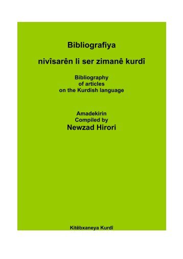 Bibliografiya nivÃ®sarÃªn li ser zimanÃª kurdÃ® |PDF