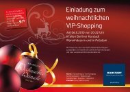 Einladung zum weihnachtlichen VIP-Shopping - Kurfuerstendamm.de