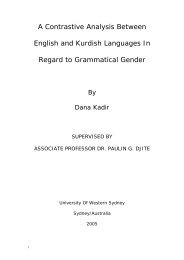 A Contrastive Analysis Between English and Kurdish Languages In ...