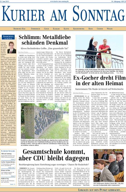 Lokales Aus Dem Kreis - Kurier Am Sonntag