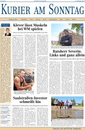 lokales aus dem kreis - Kurier am Sonntag