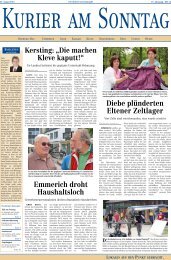 lokales aus dem kreis - Kurier am Sonntag