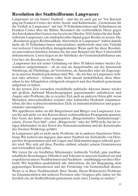 Kurier Nov.2011-Internet.indd - BÃ¼rgerverein, NÃ¼rnberg, Langwasser