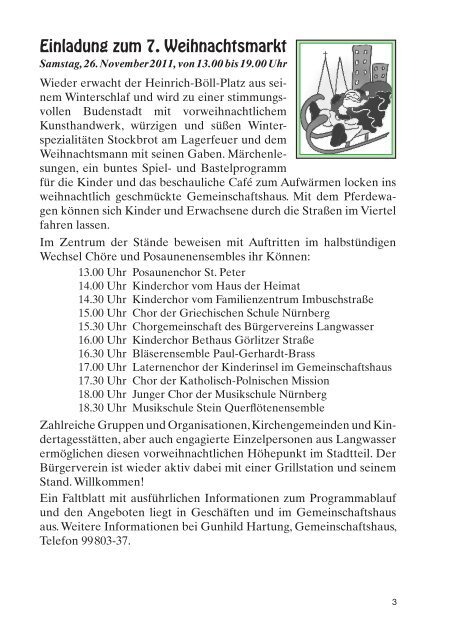 Kurier Nov.2011-Internet.indd - BÃ¼rgerverein, NÃ¼rnberg, Langwasser