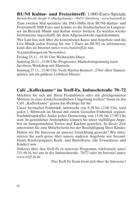 Kurier Nov.2011-Internet.indd - BÃ¼rgerverein, NÃ¼rnberg, Langwasser