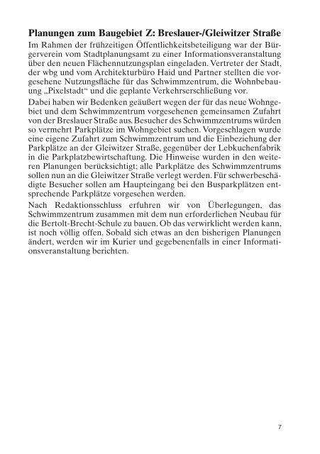 Kurier Nov.2011-Internet.indd - BÃ¼rgerverein, NÃ¼rnberg, Langwasser