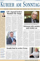 lokales aus dem kreis - Kurier am Sonntag