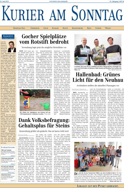 Lokales Aus Dem Kreis Kurier Am Sonntag