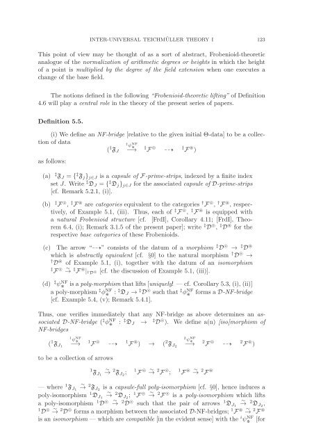 Inter-universal Teichmuller Theory I: Construction of Hodge Theaters