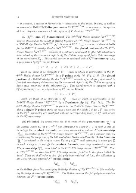 Inter-universal Teichmuller Theory I: Construction of Hodge Theaters