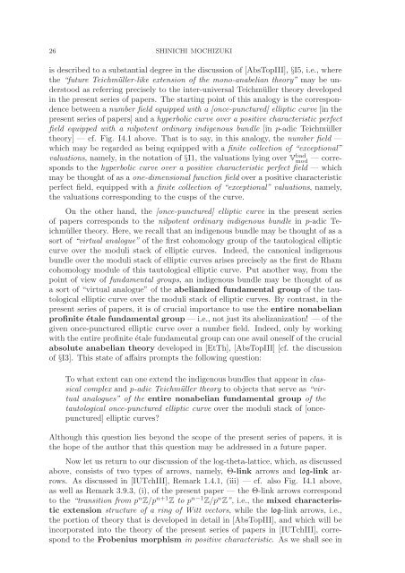 Inter-universal Teichmuller Theory I: Construction of Hodge Theaters