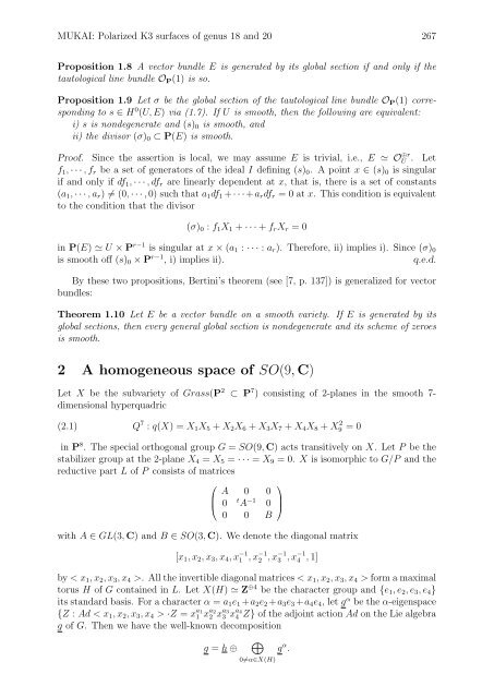 Polarized K3 surfaces of genus 18 and 20 - Research Institute for ...
