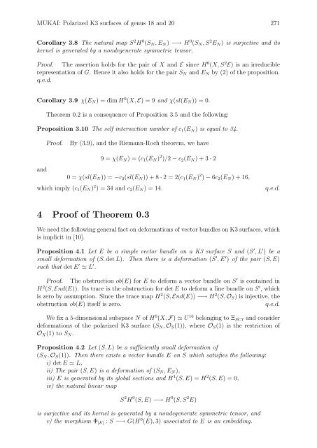 Polarized K3 surfaces of genus 18 and 20 - Research Institute for ...