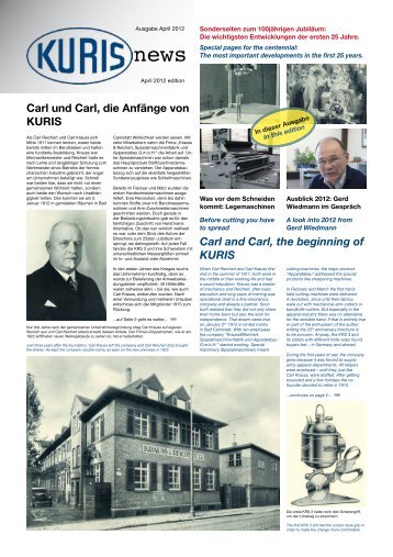 Ausgabe April 2012 - Kuris Spezialmaschinen GmbH