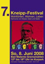 So, 8. Juni 2008 7.Kneipp-Festival - Kurpark Malente