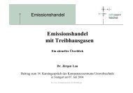 Emissionshandel mit Treibhausgasen - KURS