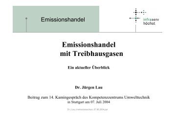 Emissionshandel mit Treibhausgasen - KURS