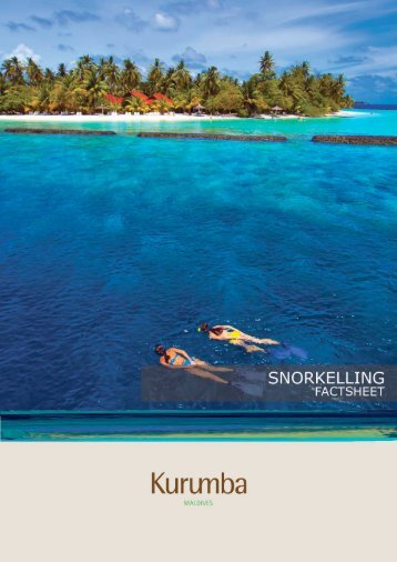 SNORKELING FACT SHEET - Kurumba Maldives