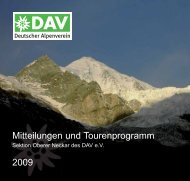 Berichte der Bergsteigergruppen - Oberer Neckar