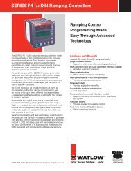 Series F4 1/4 DIN Ramping Controllers - Watlow