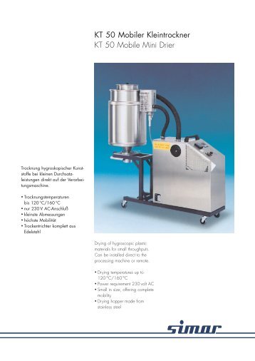 PDF-Download, Mobile Kleintrockner - SIMAR GmbH