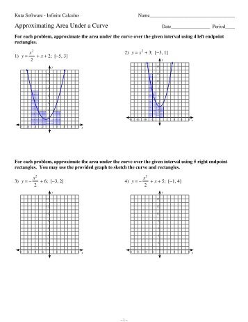 06 - Approximating Area Under Curve - Kuta Software