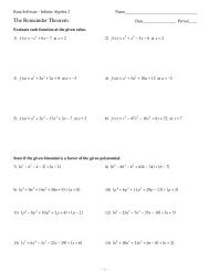 Multiplying Binomials Kuta Software