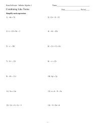Combining like terms equations worksheet