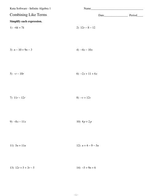 combining-like-terms-with-exponents-worksheet-kuta-worksheet