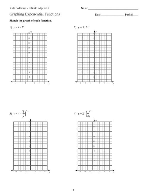 Graphing Exponential Functions.ks-ia2 - Kuta Software