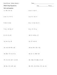 Multi Step Equations Kuta
