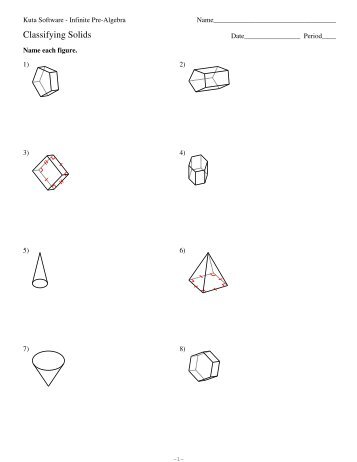 Classifying Solids - Kuta Software