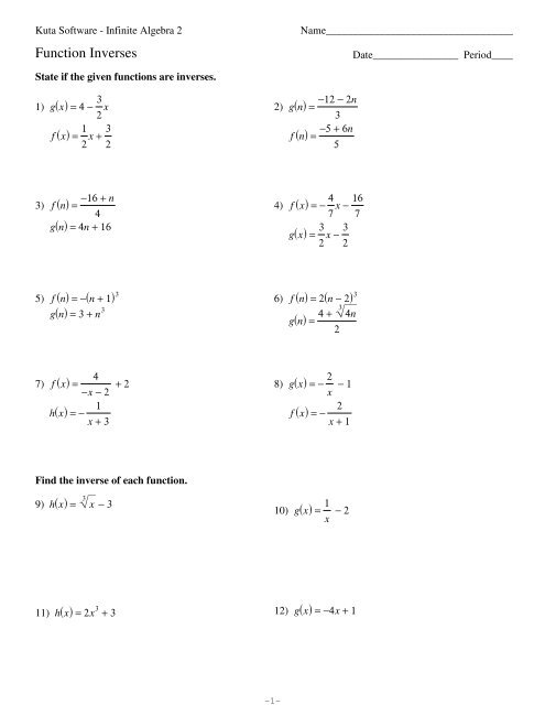 Graphing Sine And Cosine Functions Worksheet Kuta EduForKid