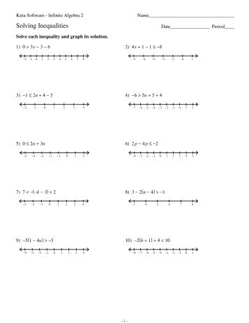 Solving One Step Inequalities Multiplying Dividing Pdf Moodle