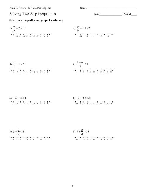 Two-Step Inequalities.ks-ipa - Kuta Software