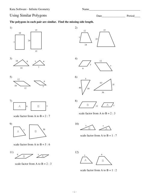 7 2 homework similar polygons answers