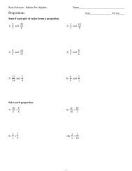 Solving proportions worksheet algebra 1
