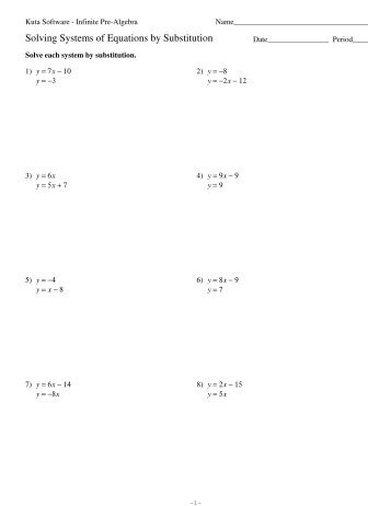 solving systems of equations by substitution kuta software - Solving Absolute Value Equations Worksheet solving systems of equations by substitution kuta software - Solving Absolute Value Equations Worksheet