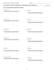 Multiplying Integers - Kuta Software