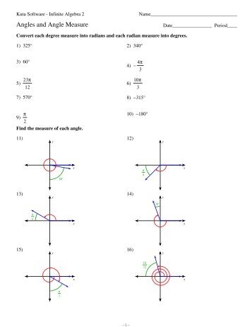 Angles and Angle Measure - Kuta Software