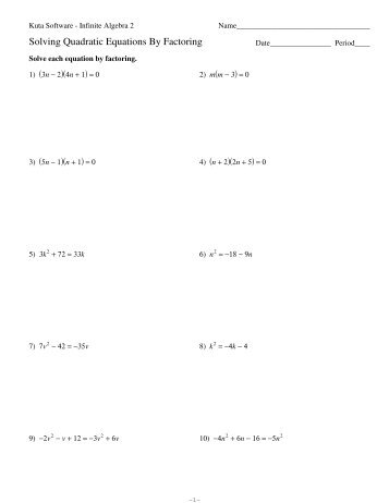 unit 4 solving quadratic equations homework 10 answer key