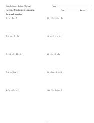 Solving Multi-Step Equations.pdf - Kuta Software
