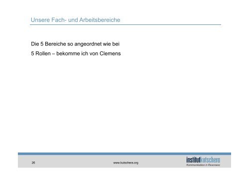 âErfolgreich gestalten in Resonanzâ - Institut Kutschera