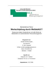 WertschÃ¶pfung durch WeGebAU!? - Institut Kutschera